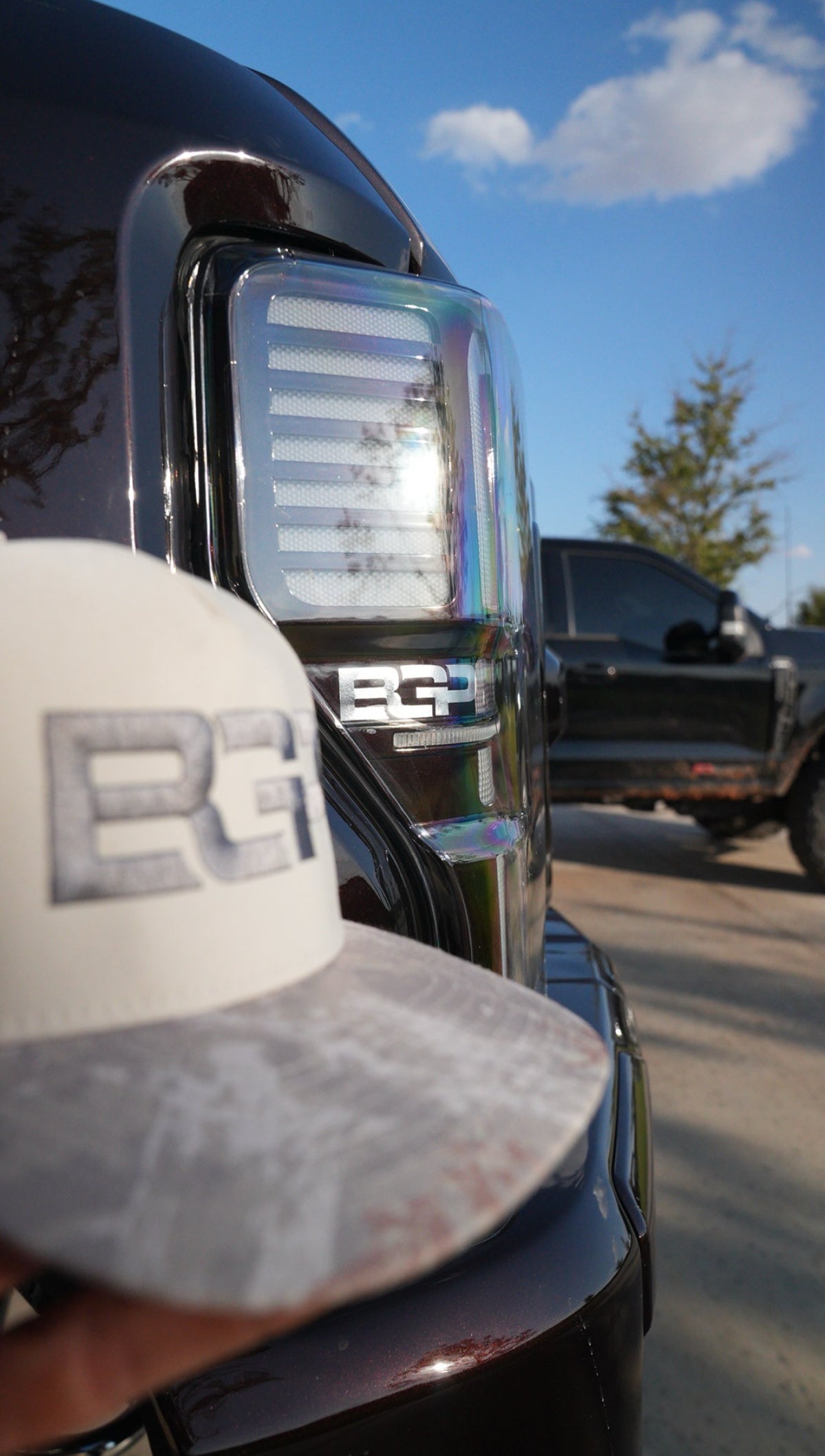 BGP cream & camo hat