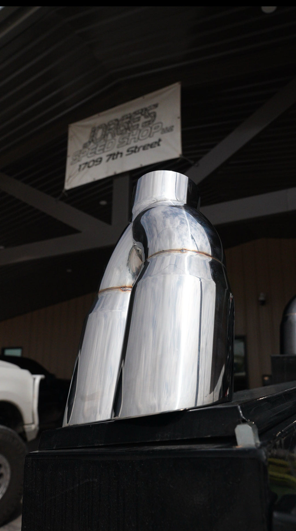 POLISHED 5" TO DUAL 7" TIP