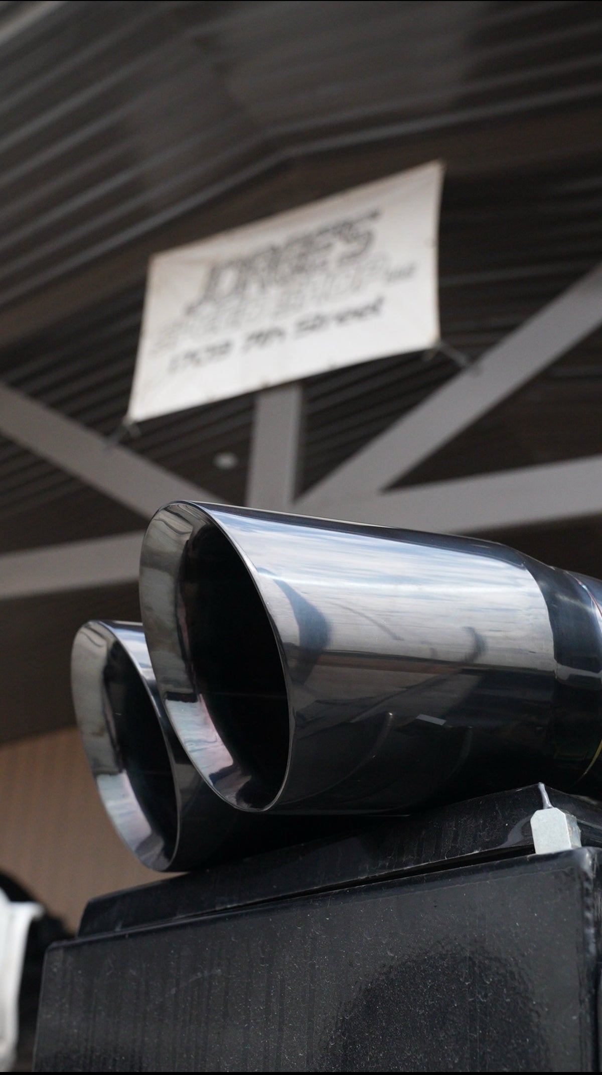GLOSS BLACK 5" TO DUAL 7" TIP