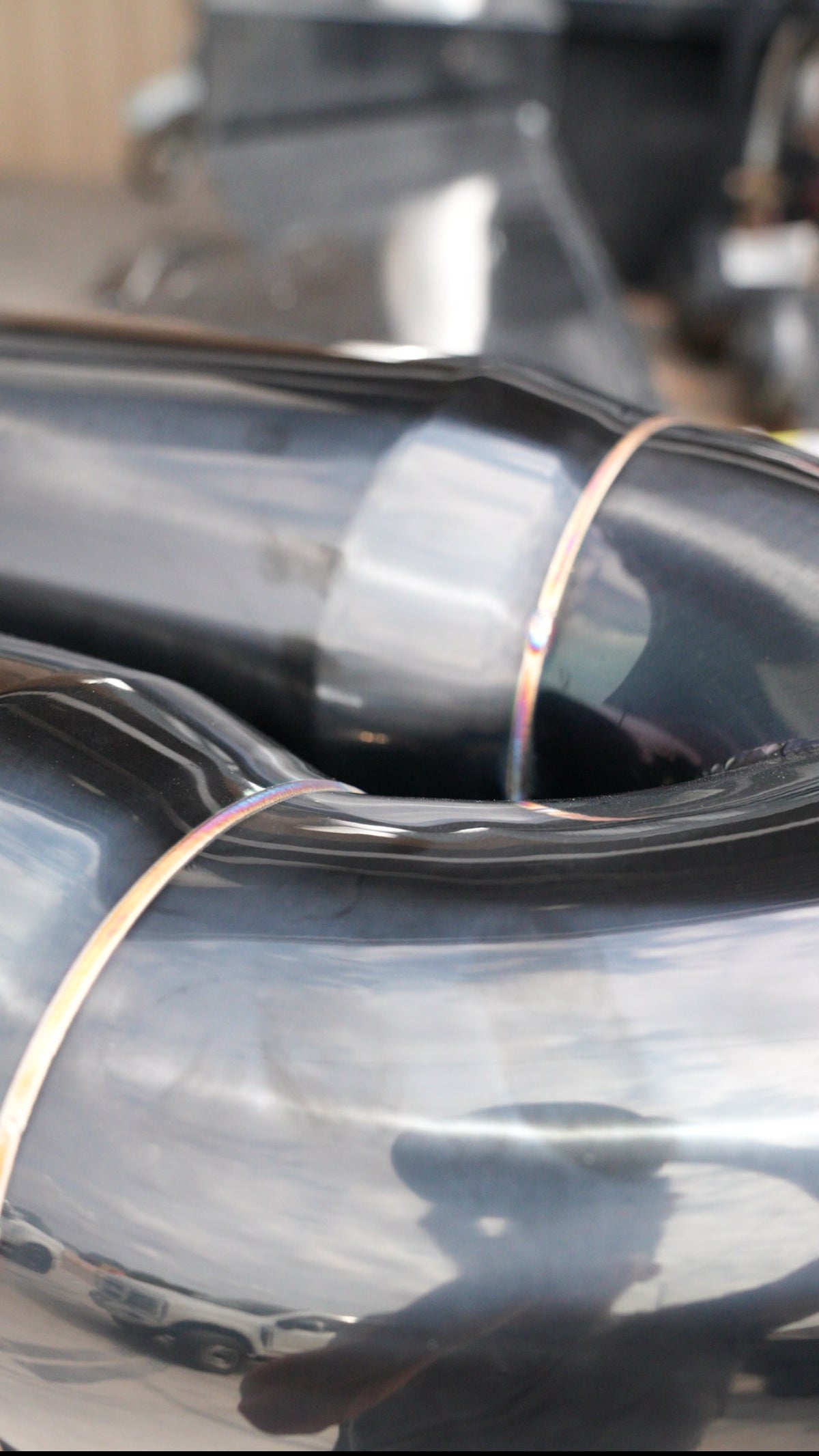 GLOSS BLACK 5" TO DUAL 7" TIP