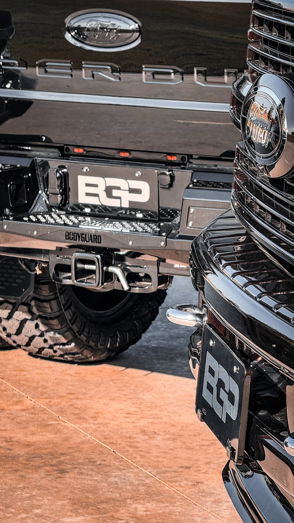 BLK with chrome BGP plate