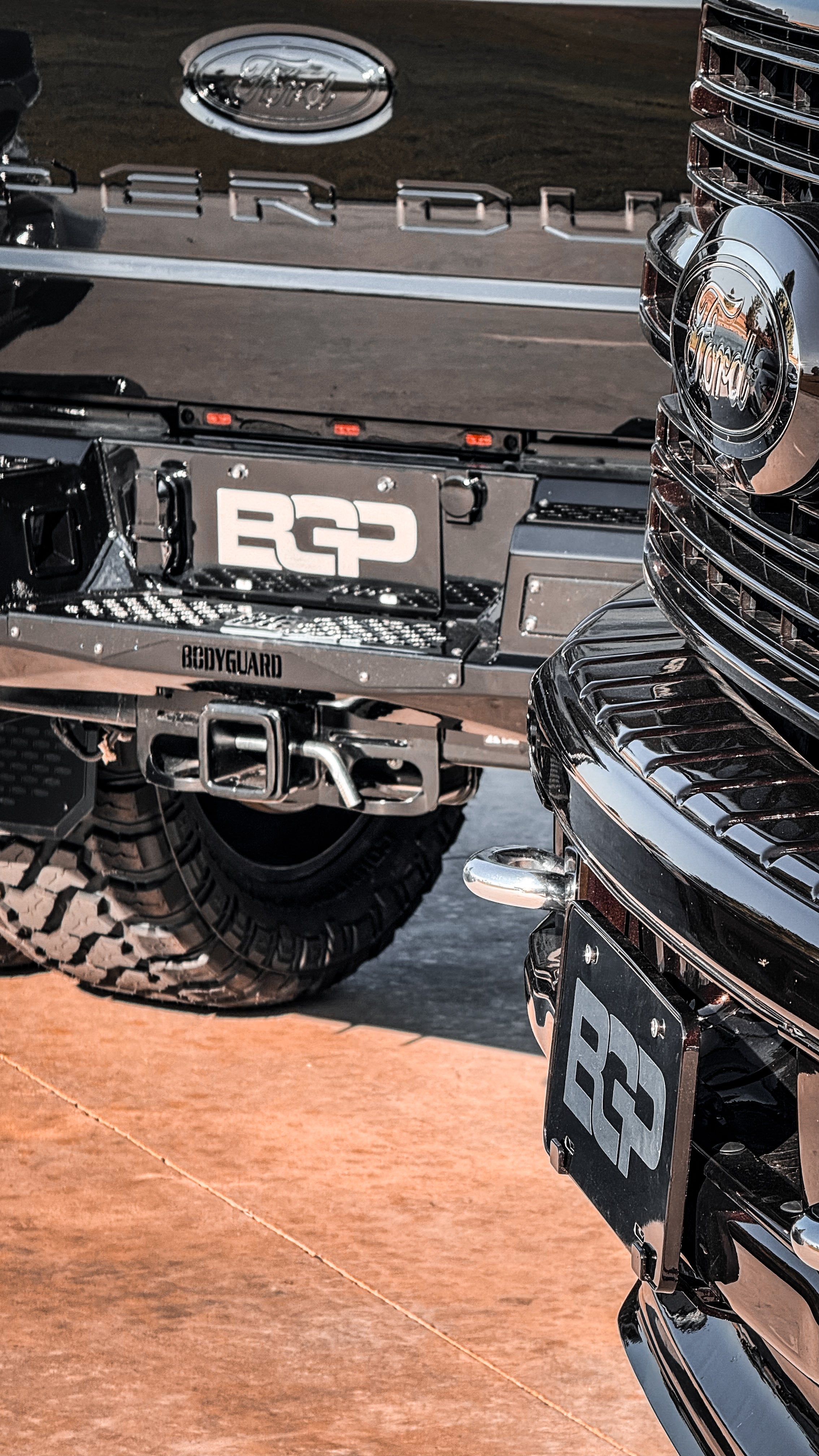 BLK with chrome BGP plate