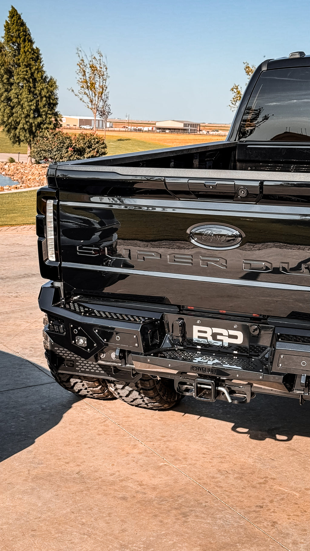 BLK with chrome BGP plate